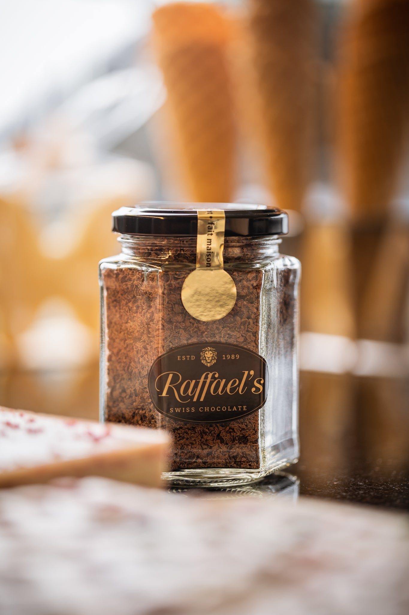 Heisse Schoggi Grand Cru Zartbitter im Glas