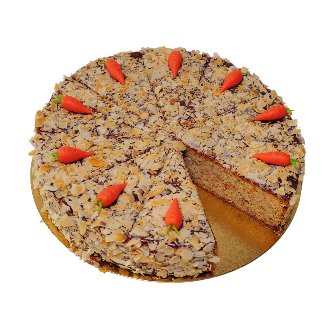Karottenkuchen Anschnitt