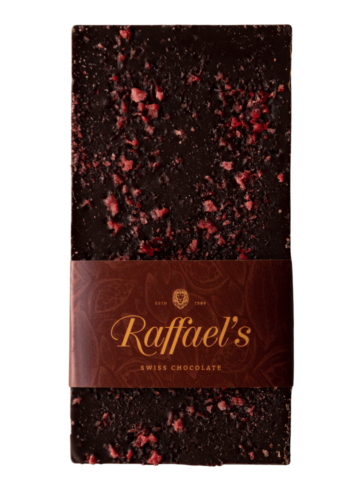 Schokoladentafel Zartbitter Himbeer Croquant