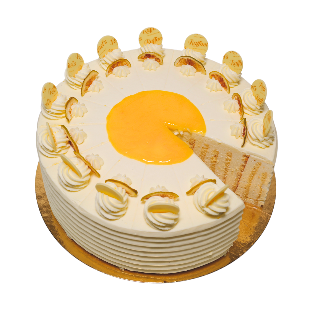 Zitronenrahmtorte Anschnitt